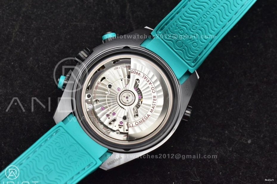 Edition 1:1 Rubber Black M+SF Strap Blue Ocean Chrono Deep Dial Ceramic Planet Master on Best Black A9900 1227